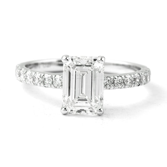 2.42 Carats Lab Grown Diamond 14K Gold Ring