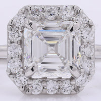 2.34 Carats Lab Grown Diamond 950 Platinum Ring