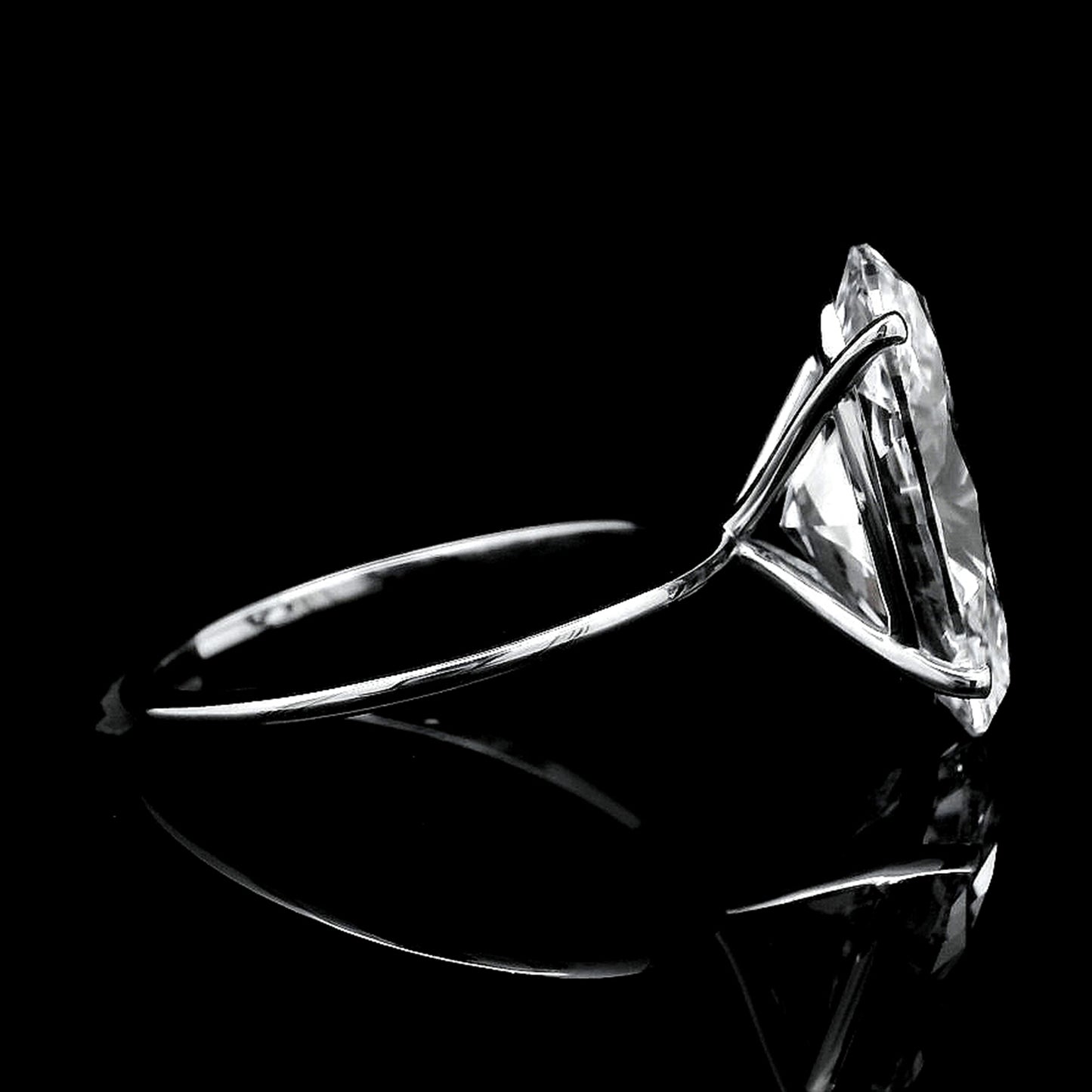 6.21 Carats Lab Grown Diamond 14K Gold Ring