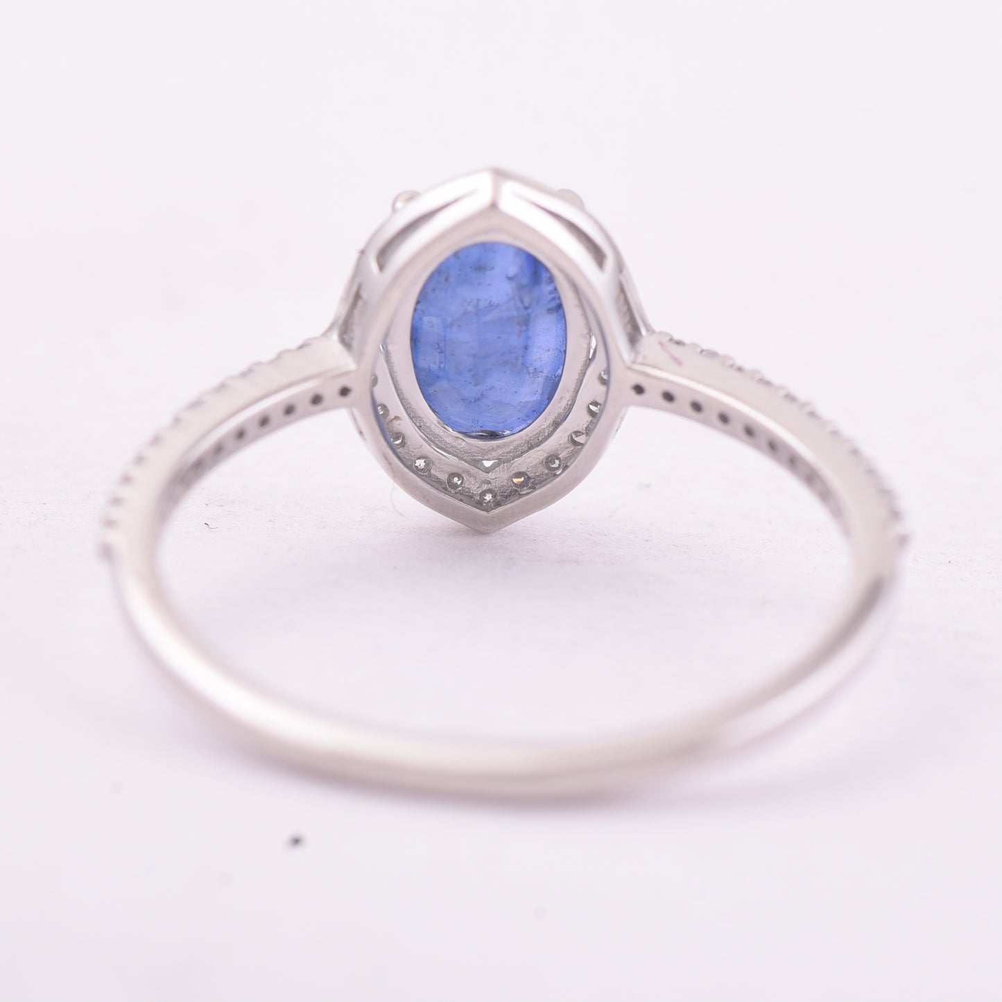 1.55 Ct Oval Mixed Cut Natural Sapphire 950 Platinum Ring
