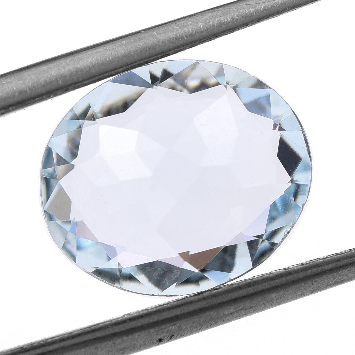 3.25 Natural Beryl Aquamarine Oval Mixed Cut Gemstone