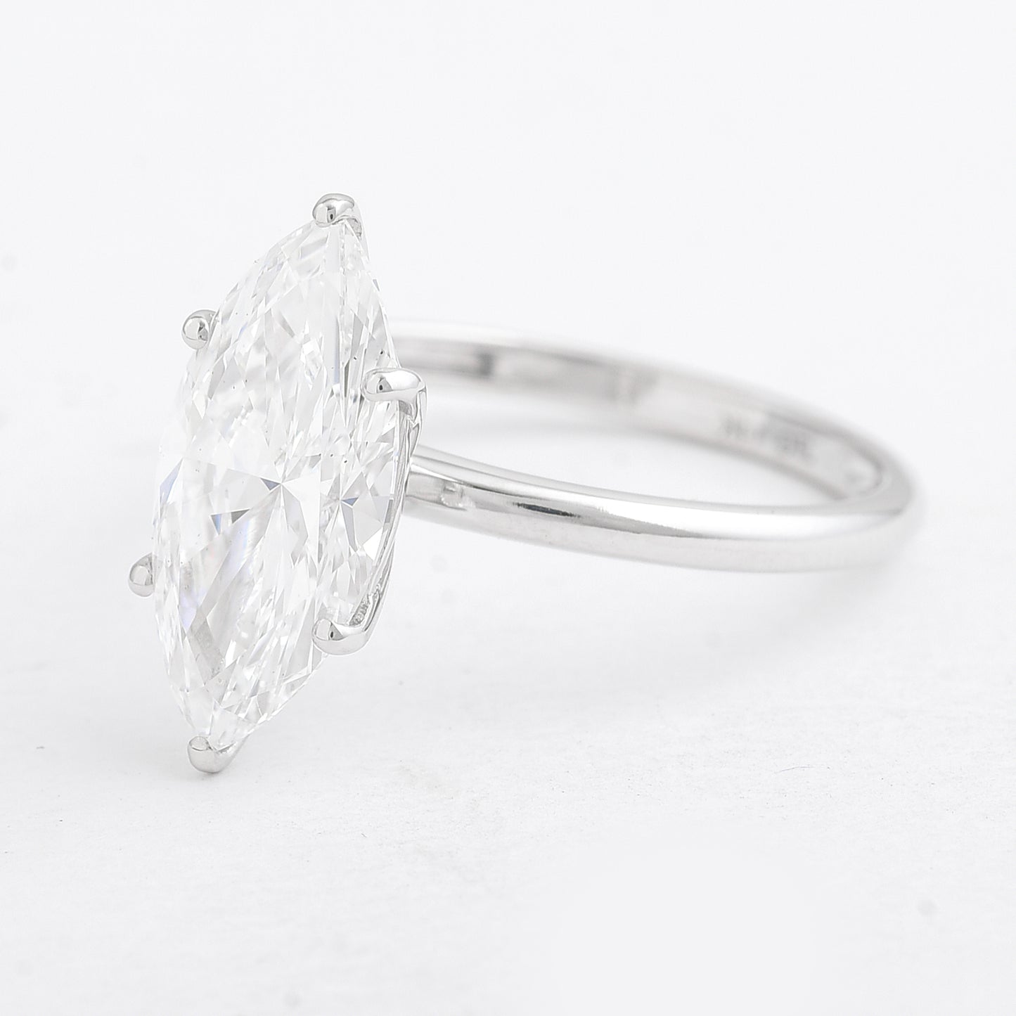 2.56 Carats Lab Grown Diamond 14K Gold Ring