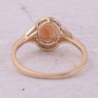 1.43 Ct Oval Mixed Cut Natural Tourmaline 14K Gold Ring