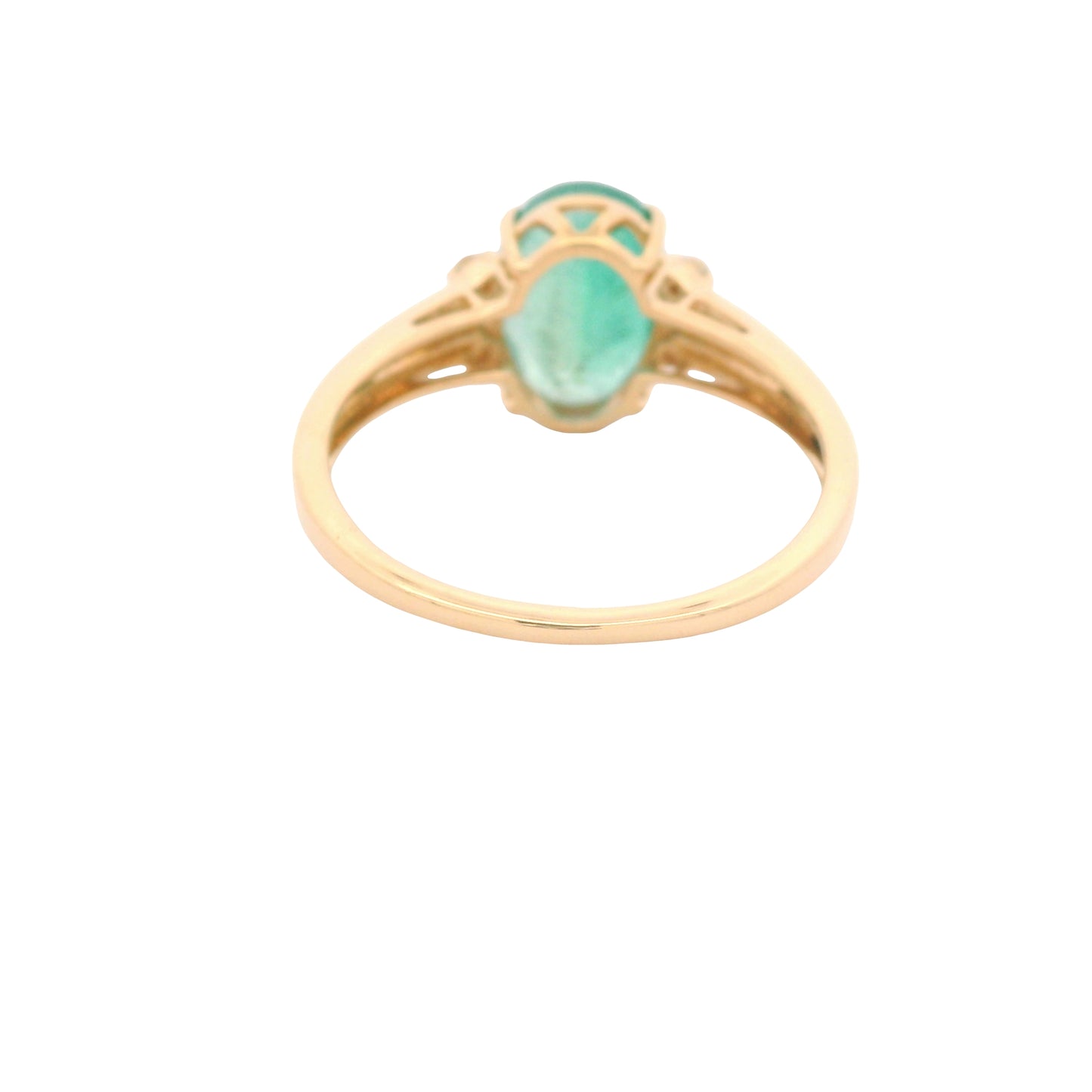 1.86 Ct Oval Emerald 14K Gold Ring