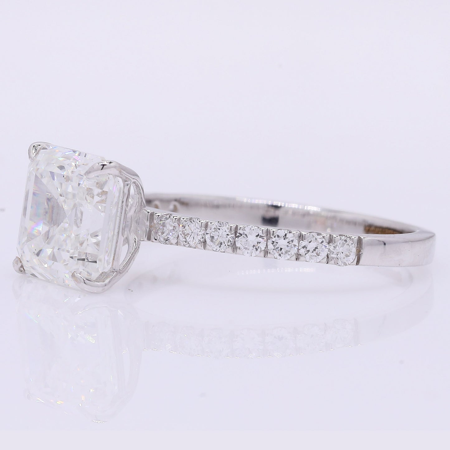 3.22 Carats Lab Grown Diamond 14K Gold Ring