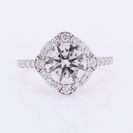 2.58 Carats Lab Grown Diamond 14K Gold Ring