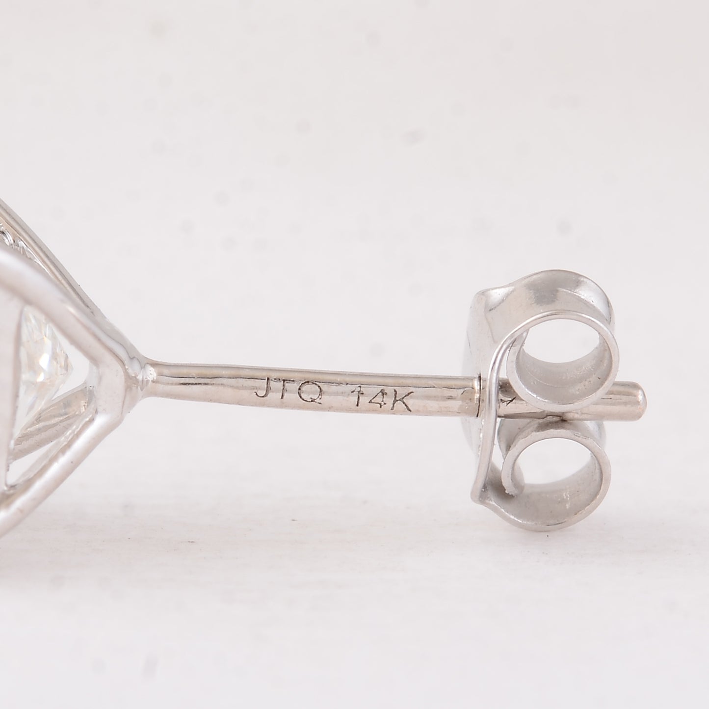 4.06 Carats Lab Grown Diamond 14K Gold Earrings