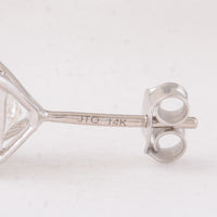 4.06 Carats Lab Grown Diamond 14K Gold Earrings
