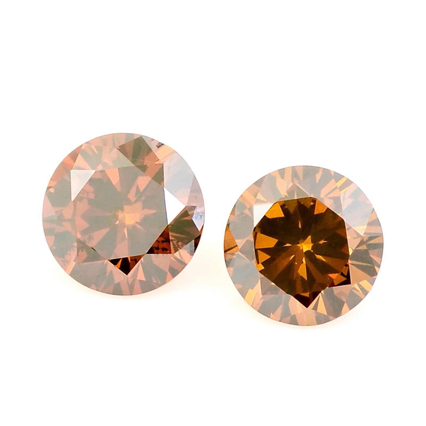 0.40 Red Diamond Round Loose Gemstone