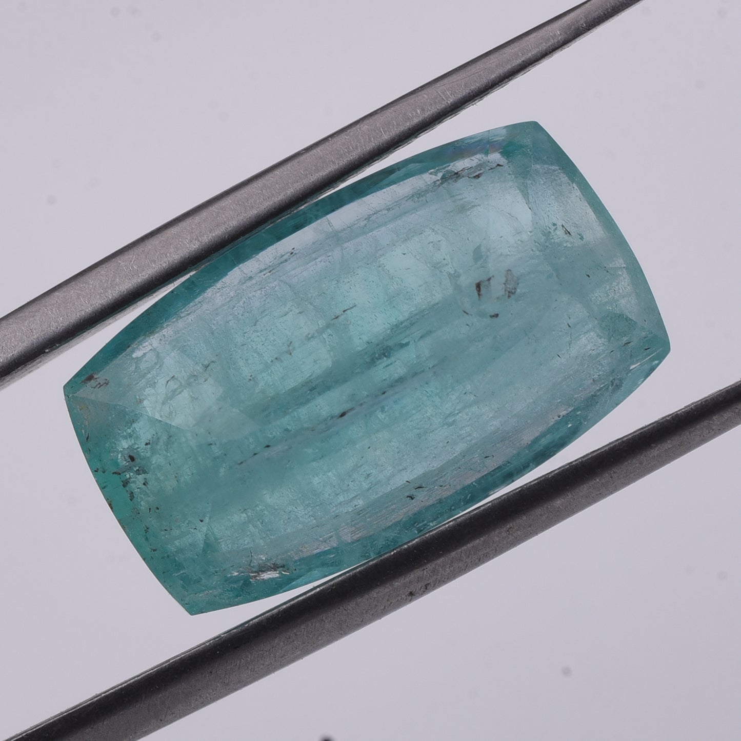 10.15 Natural Beryl Emerald Rectangular Cushion Mixed Cut Gemstone