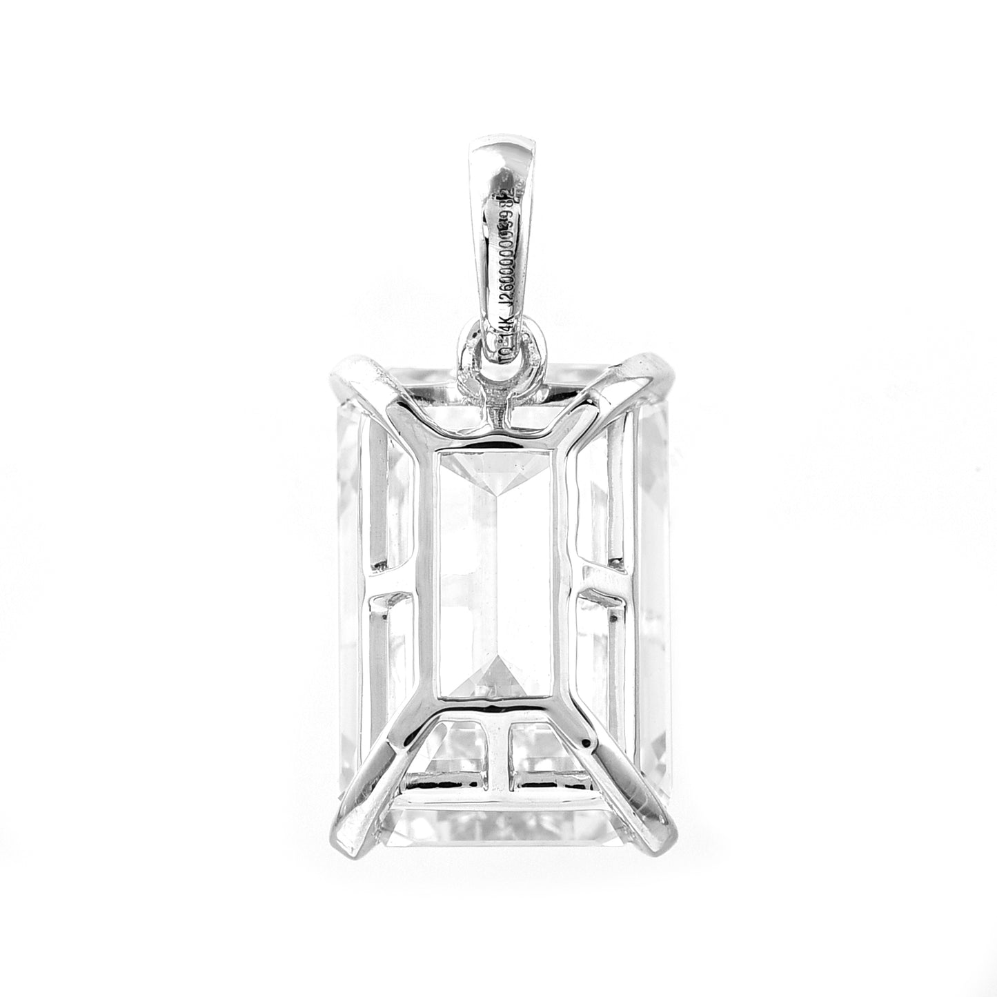 6.18 Carats Lab Grown Diamond 14K Gold Pendant