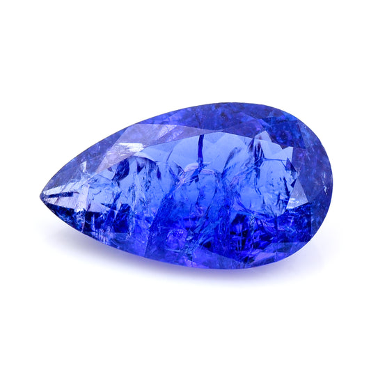 8.57 Natural Zoisite Tanzanite Pear Mixed Cut Gemstone