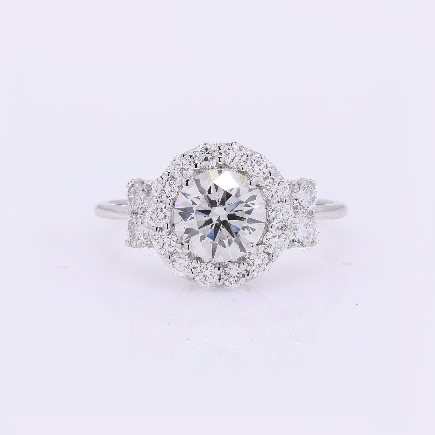 2.09 Carats Lab Grown Diamond 14K Gold Ring