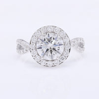 3.01 Carats Lab Grown Diamond 14K Gold Ring