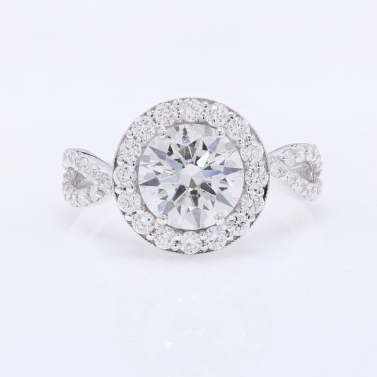 3.01 Carats Lab Grown Diamond 14K Gold Ring