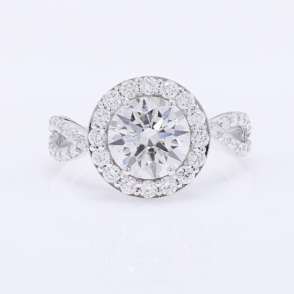 3.01 Carats Lab Grown Diamond 14K Gold Ring
