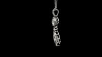 3.03 Carats Lab Grown Diamond 14K Gold Pendant