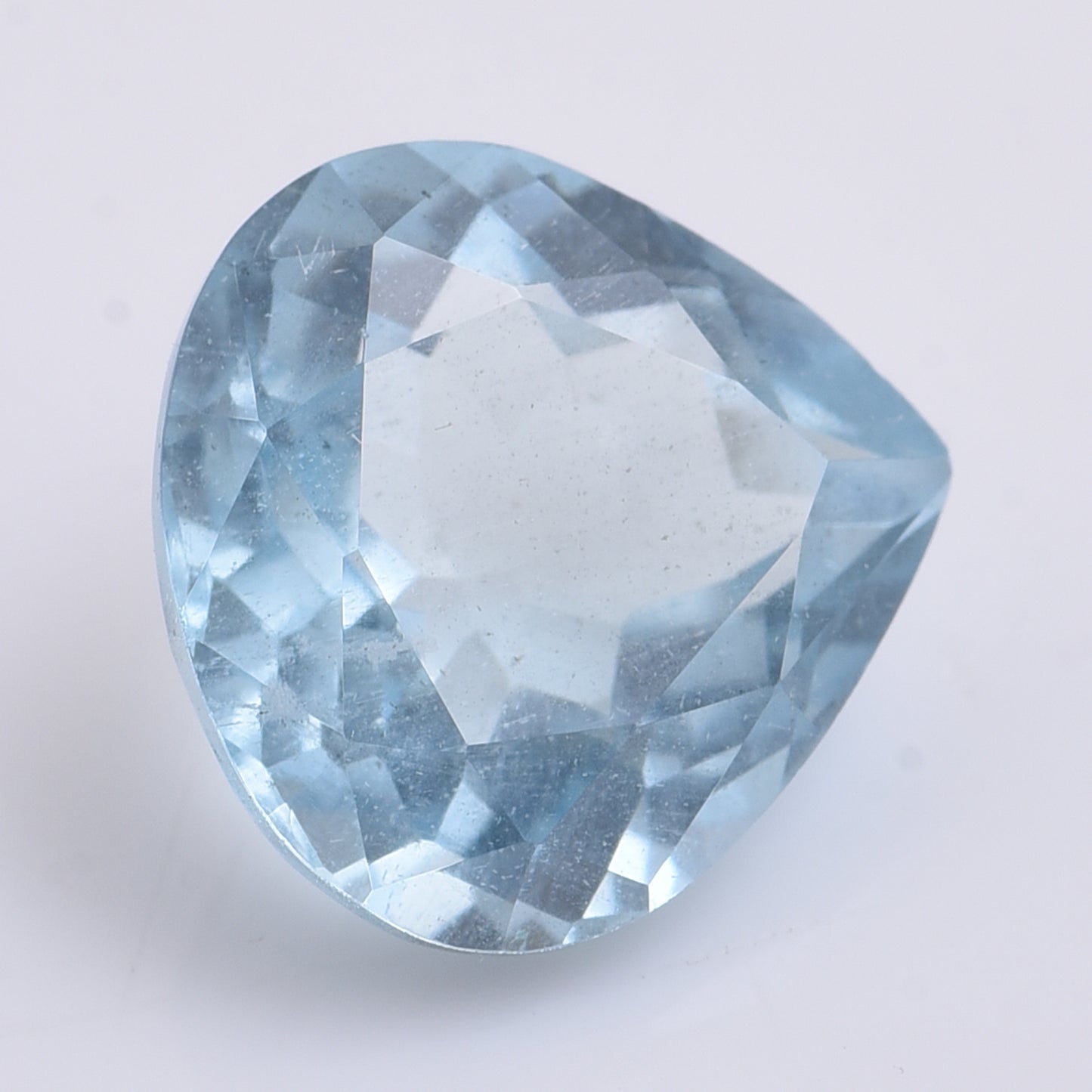4.22 Natural Beryl Aquamarine Pear Mixed Cut Gemstone