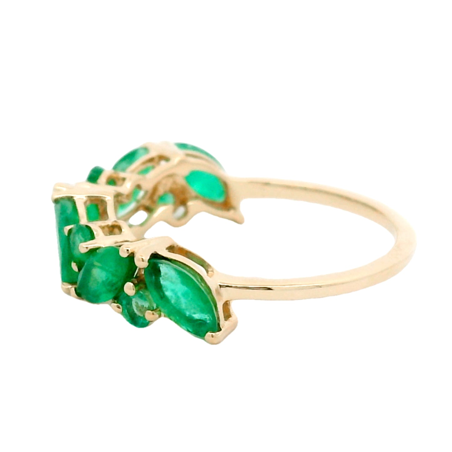 1.80 Ct Marquise Emerald 14K Gold Ring