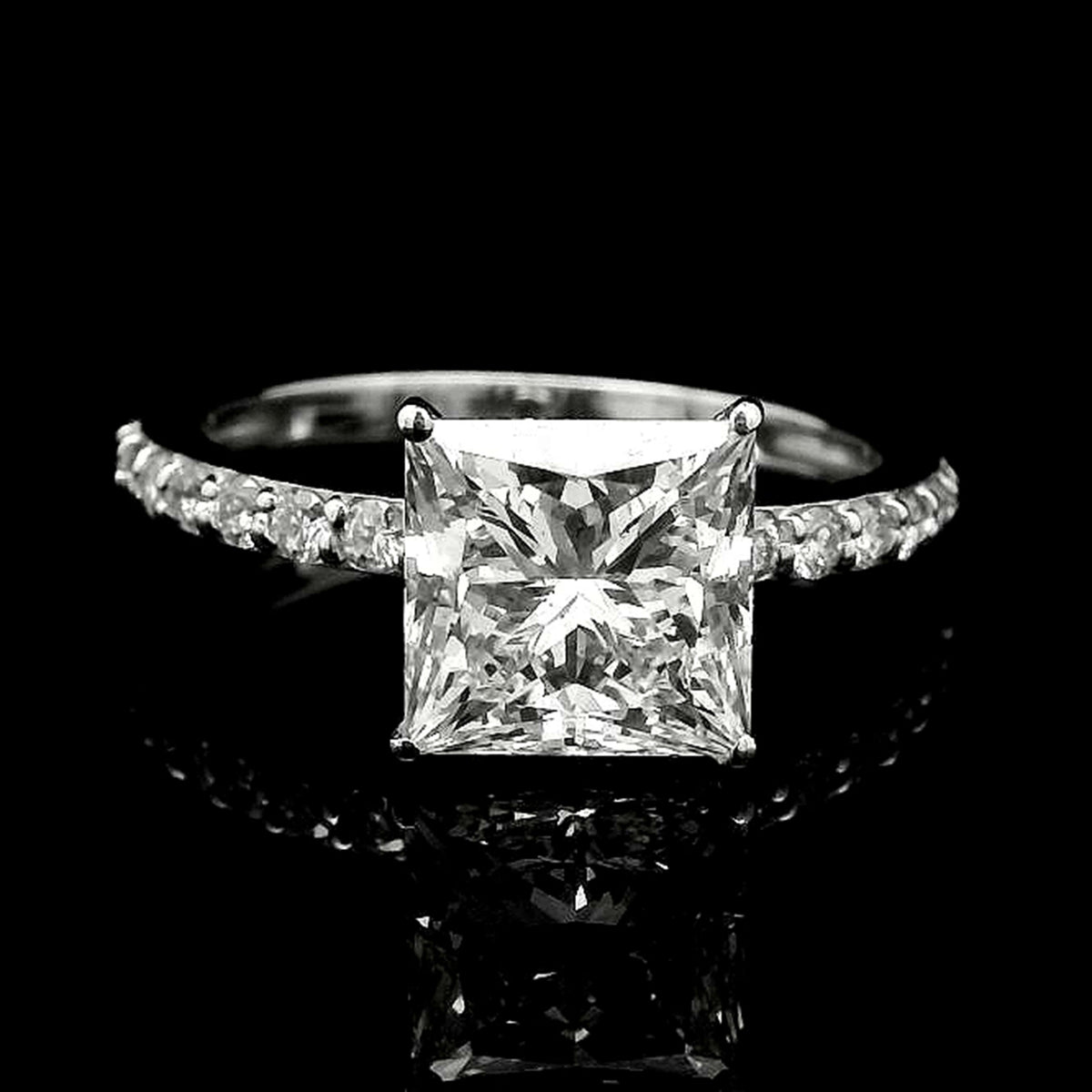 2.50 Carats Lab Grown Diamond 14K Gold Ring