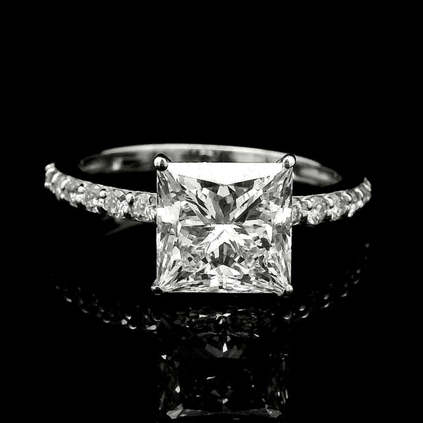2.50 Carats Lab Grown Diamond 14K Gold Ring