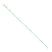 4.90 Ct Emerald 14K Gold Bracelet