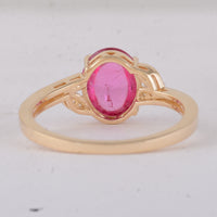 2.08 Ct Oval Tourmaline 9K Gold Ring