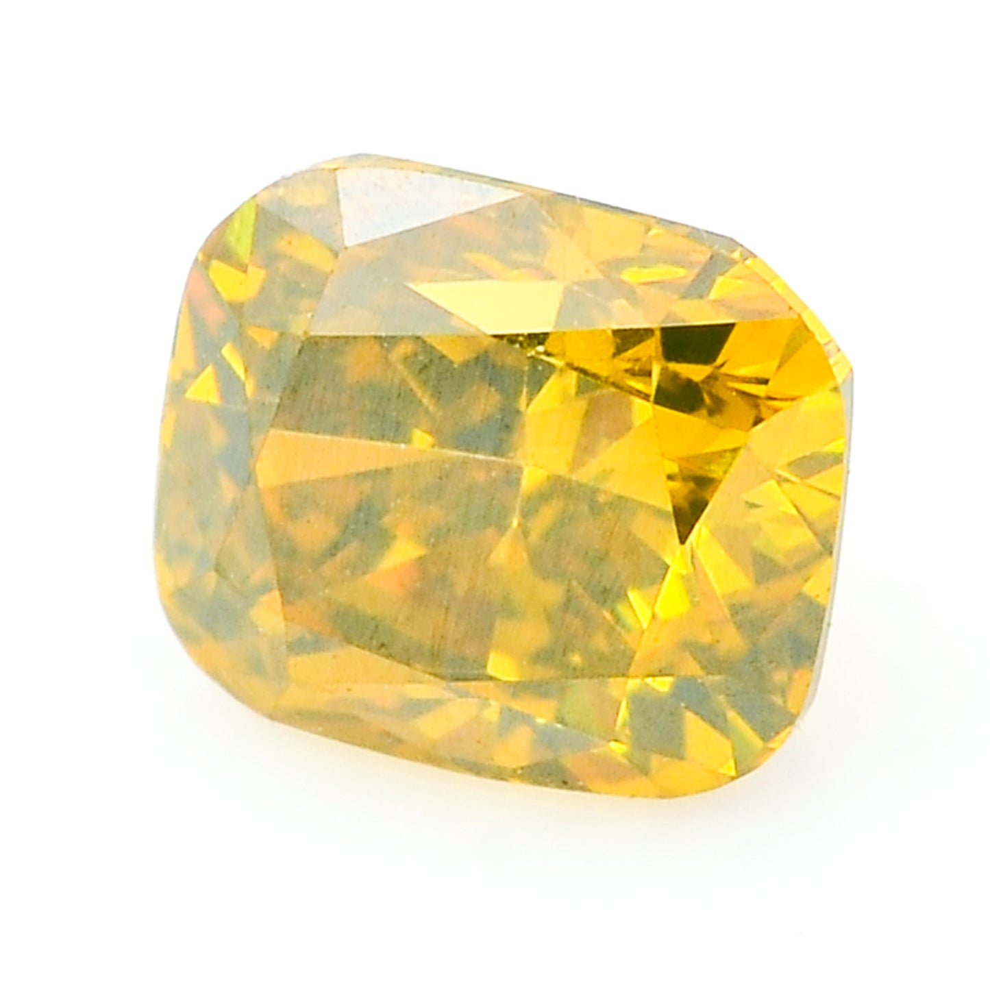 0.31 Yellow Diamond Octagon Loose Diamond