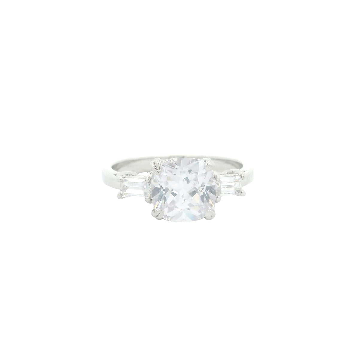4.17 Ct Cubic Zirconia 925 Sterling Silver Ring