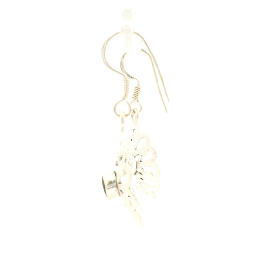 2.99 Ct Peridot 925 Sterling Silver Earrings