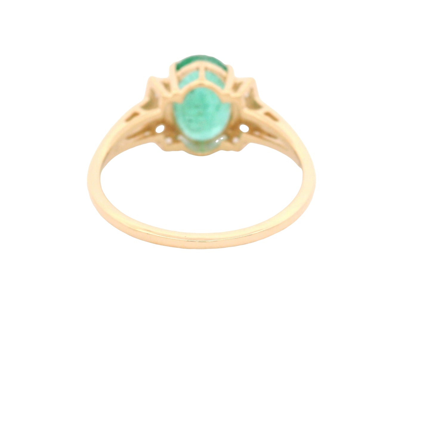 2.06 Ct Oval Emerald 14K Gold Ring