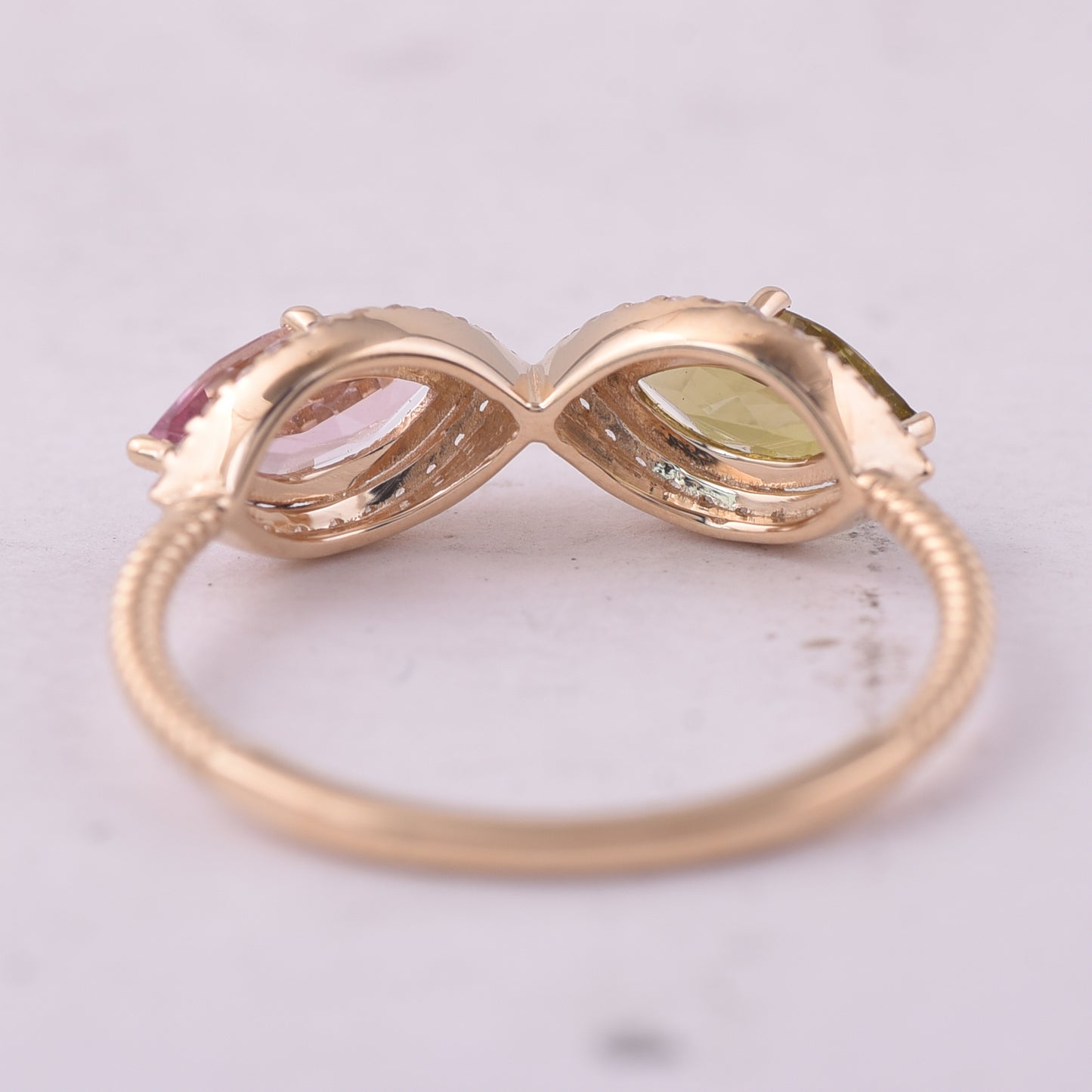 1.16 Ct Marquise Tourmaline 9K Gold Ring