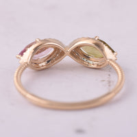 1.16 Ct Marquise Tourmaline 9K Gold Ring
