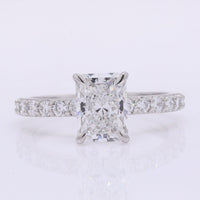 2.55 Carats Lab Grown Diamond 950 Platinum Ring