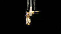 1.93 Ct Pear Tanzanite 14K Gold Earrings