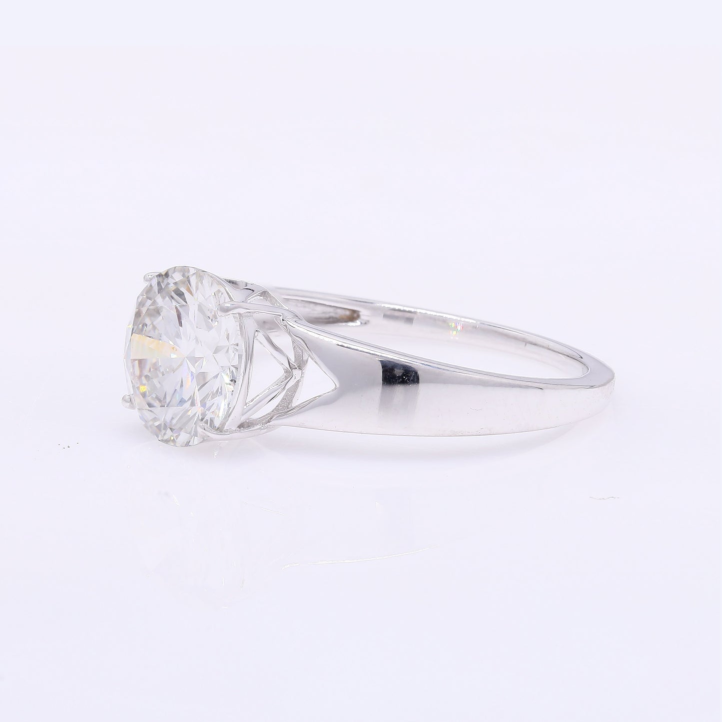 2.01 Carats Lab Grown Diamond 14K Gold Ring