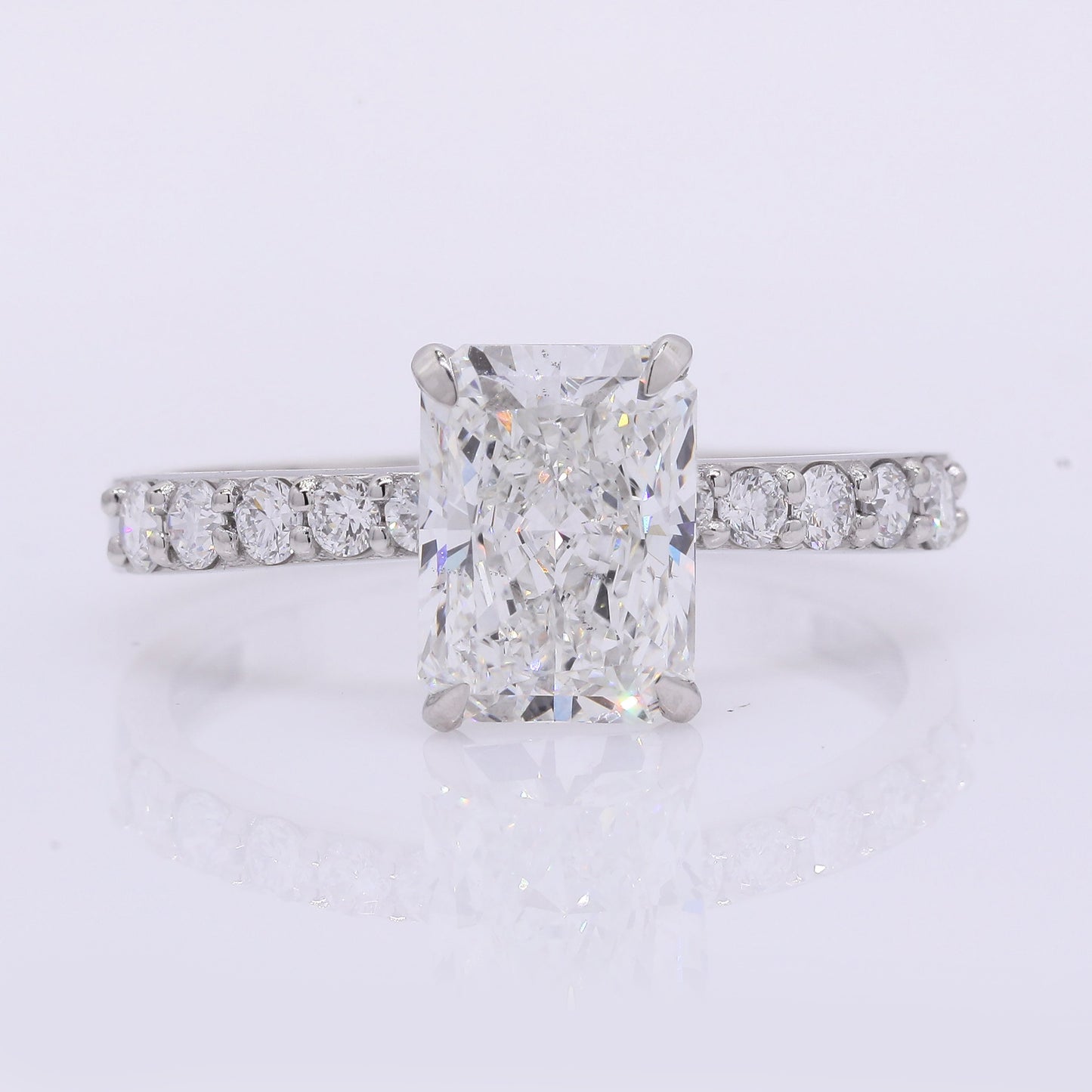2.27 Carats Lab Grown Diamond 950 Platinum Ring