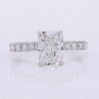 2.27 Carats Lab Grown Diamond 950 Platinum Ring