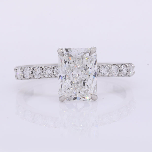 2.27 Carats Lab Grown Diamond 950 Platinum Ring