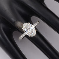 3.41 Carats Lab Grown Diamond 14K Gold Ring