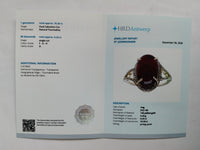 10.50 Ct Oval Cabochon Cut Natural Tourmaline 14K Gold Ring