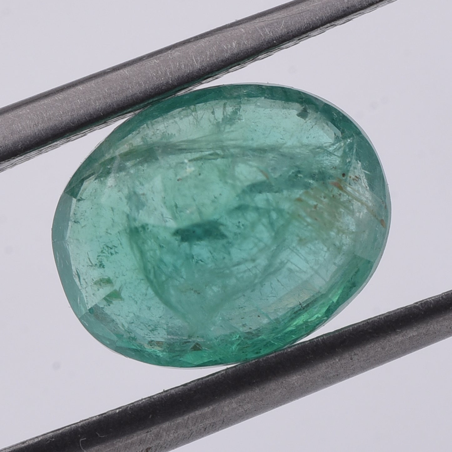 2.85 Natural Beryl Emerald Oval Mixed Cut Gemstone