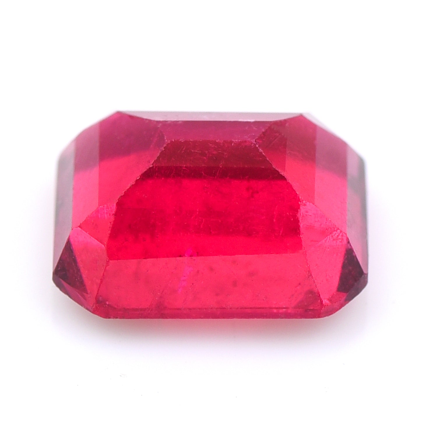2.65 Natural Tourmaline Rubellite Emerald Cut Gemstone