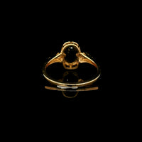 1.22 Ct Cushion Mixed Cut Natural Sapphire 14K Gold Ring
