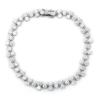 6.86 Carats Lab Grown Diamond 14K Gold Bracelet