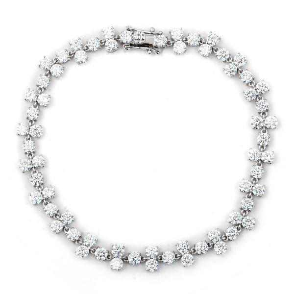 6.86 Carats Lab Grown Diamond 14K Gold Bracelet