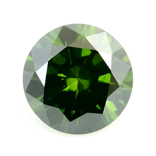 0.27 Green Diamond Round Loose Gemstone
