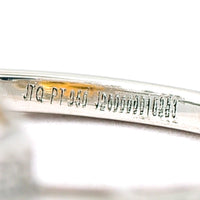 2.65 Ct Round Mixed Cut Natural Fire Opal 950 Platinum Ring