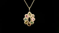 1.83 Ct Marquise Tourmaline 14K Gold Pendant