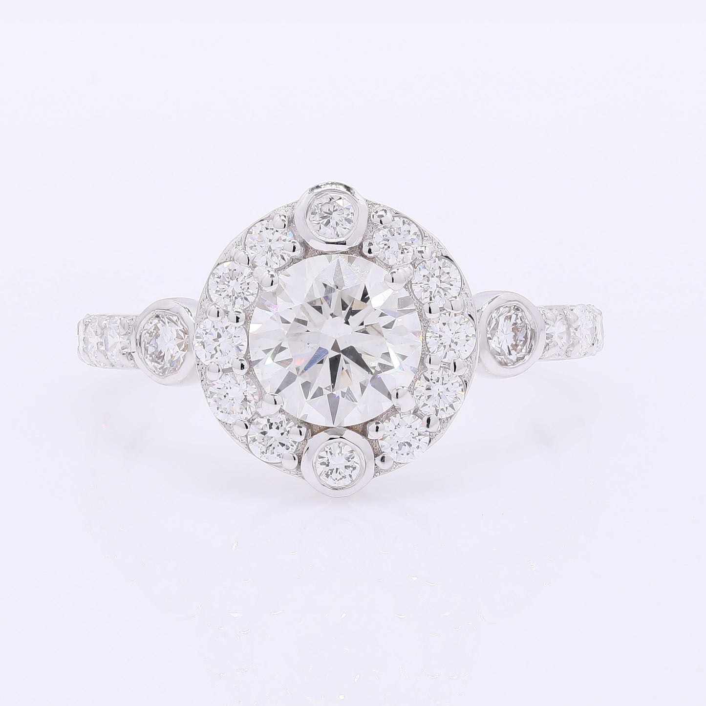 2.08 Carats Lab Grown Diamond 14K Gold Ring